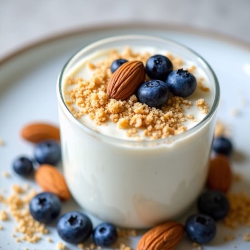 Creamy Greek Yogurt Protein Mousse with Almonds