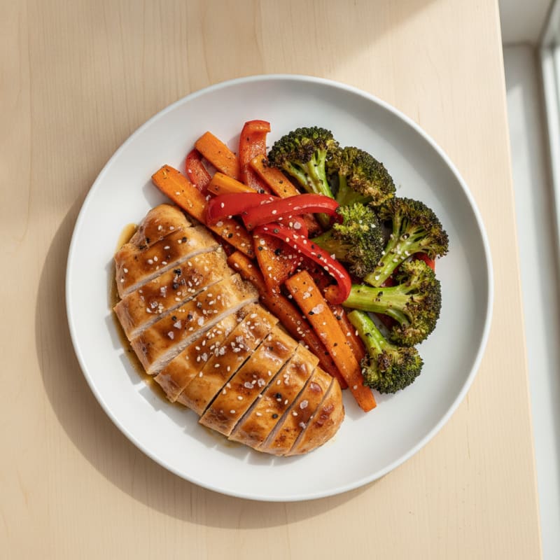Teriyaki Chicken with Roasted Vegetables