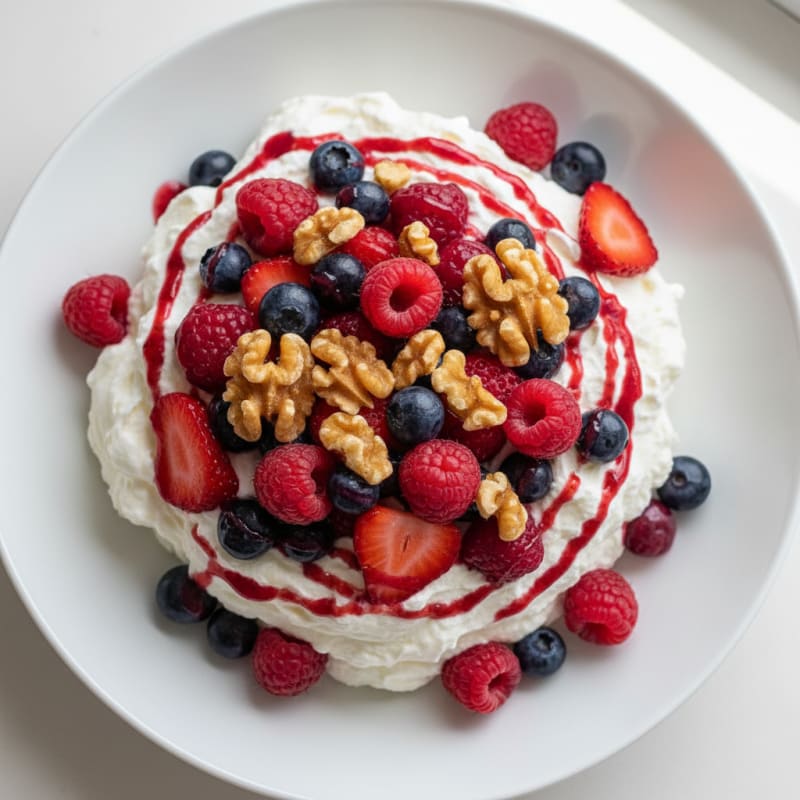 Greek Yogurt Protein Mousse with Berries