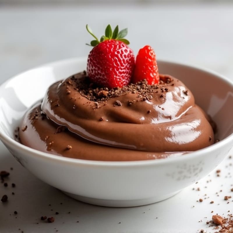 Silky Chocolate Protein Pudding with Greek Yogurt
