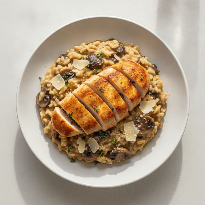 Creamy Parmesan Mushroom Risotto