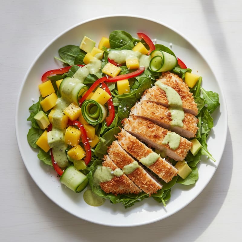 Coconut Chicken Salad with Mango
