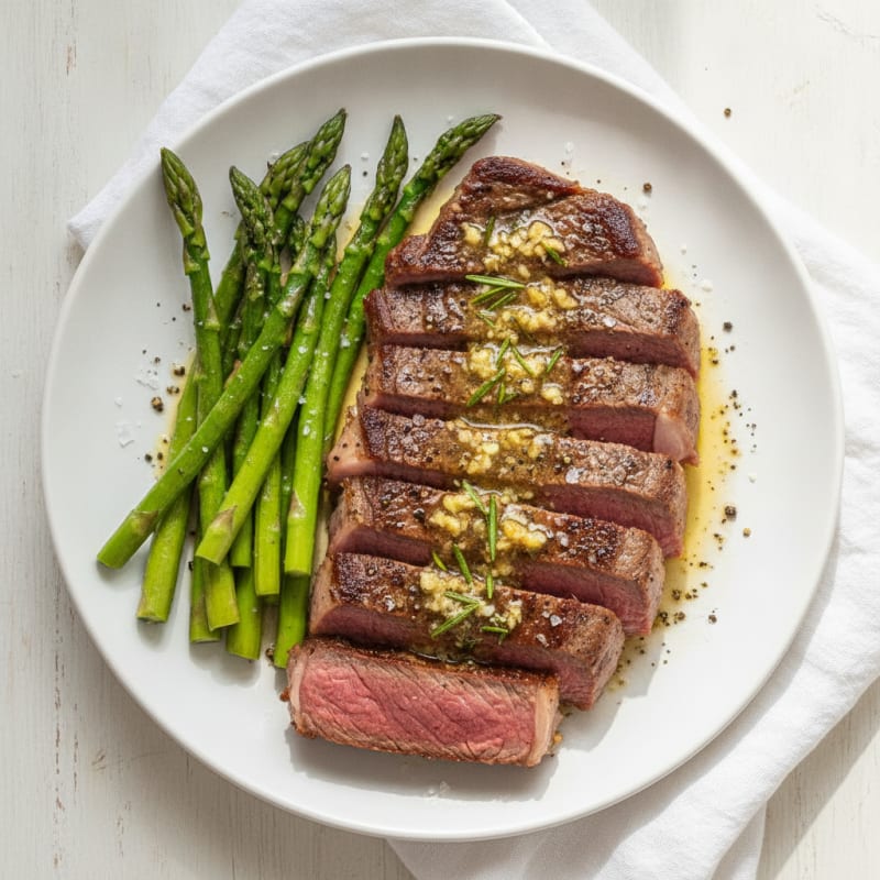 Pan-Seared Steak with Garlic Butter
