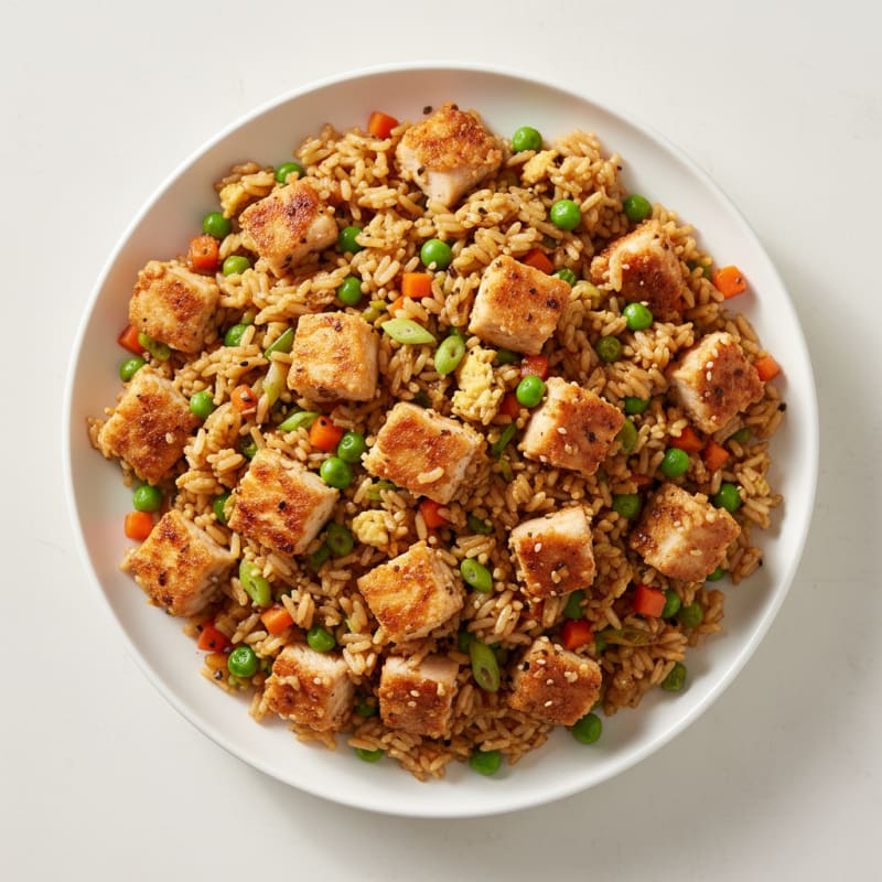 Crispy Sesame Chicken Fried Rice