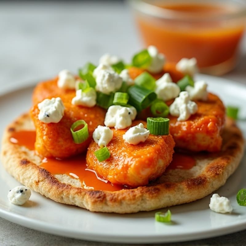 Buffalo Chicken Crispy Flatbread