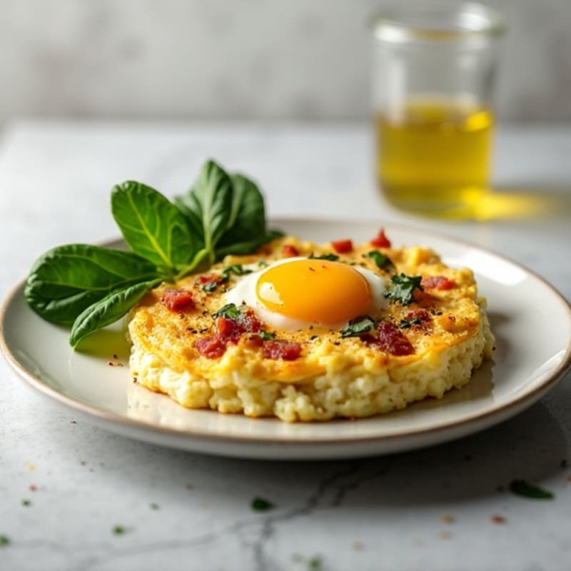 Cottage Cheese Scramble with Spinach and Turkey Bacon