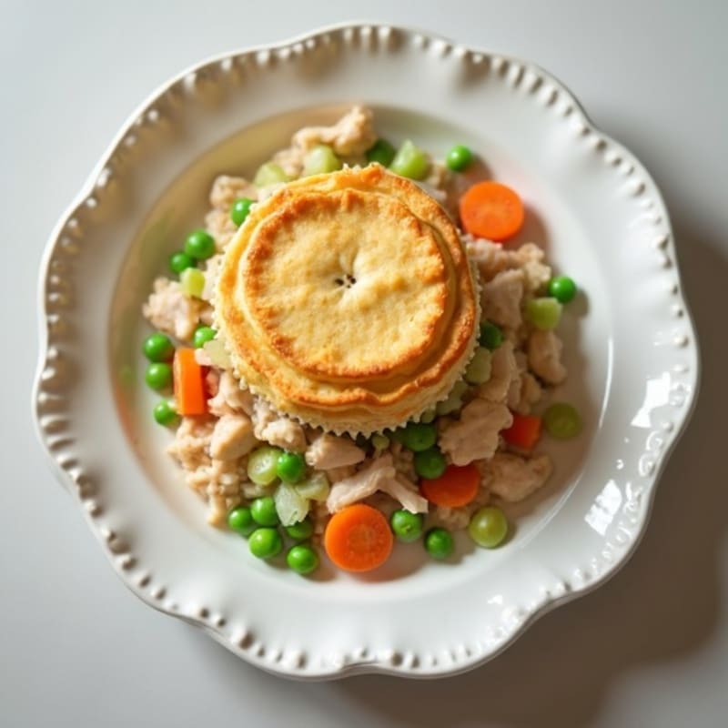 Lightened-Up Creamy Chicken Pot Pie with Tender Vegetables