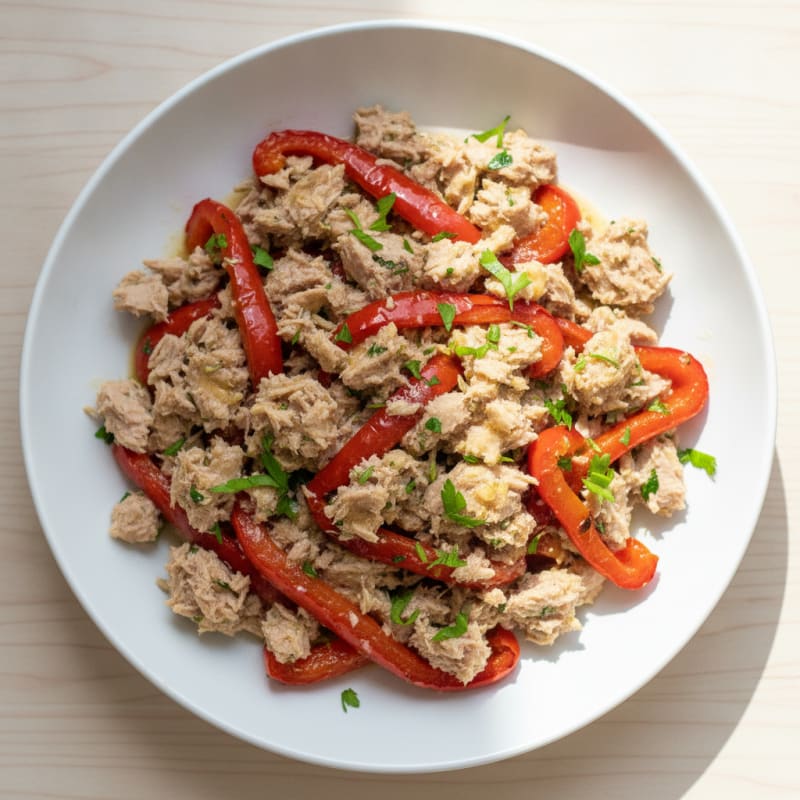 Tuna and Roasted Bell Pepper Bowl