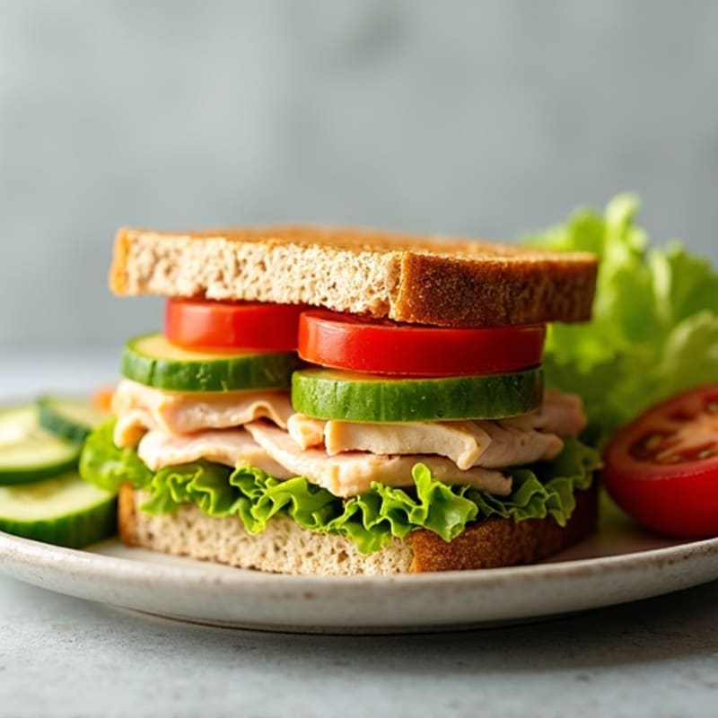 Lean Turkey and Crispy Veggie Sandwich