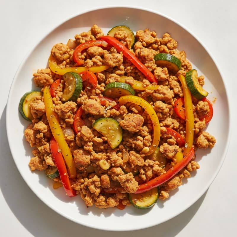 Savory Ground Turkey Skillet
