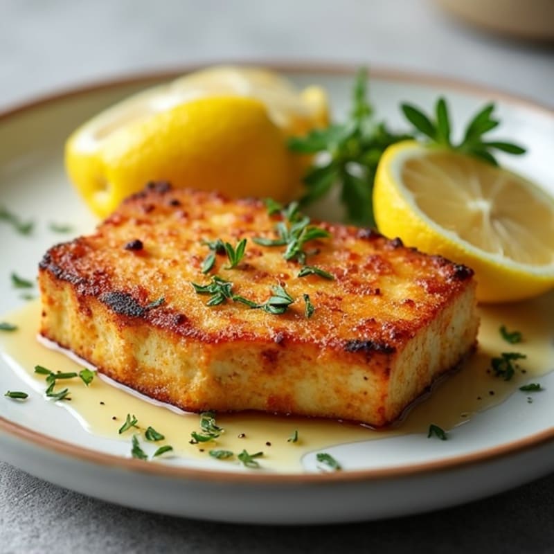 Crispy Herbed Tofu Steak