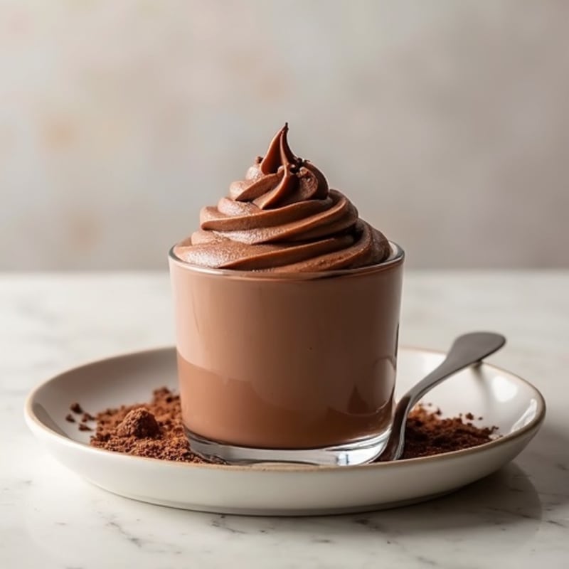 Silky Chocolate Protein Mousse with Greek Yogurt