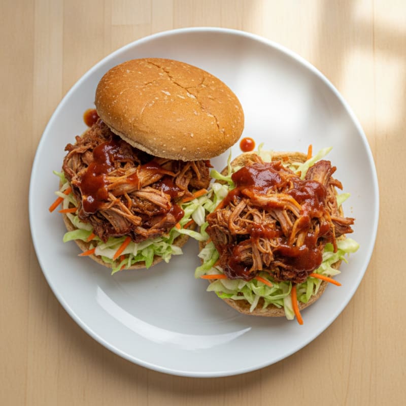 Slow-Cooked BBQ Pulled Pork Sandwiches