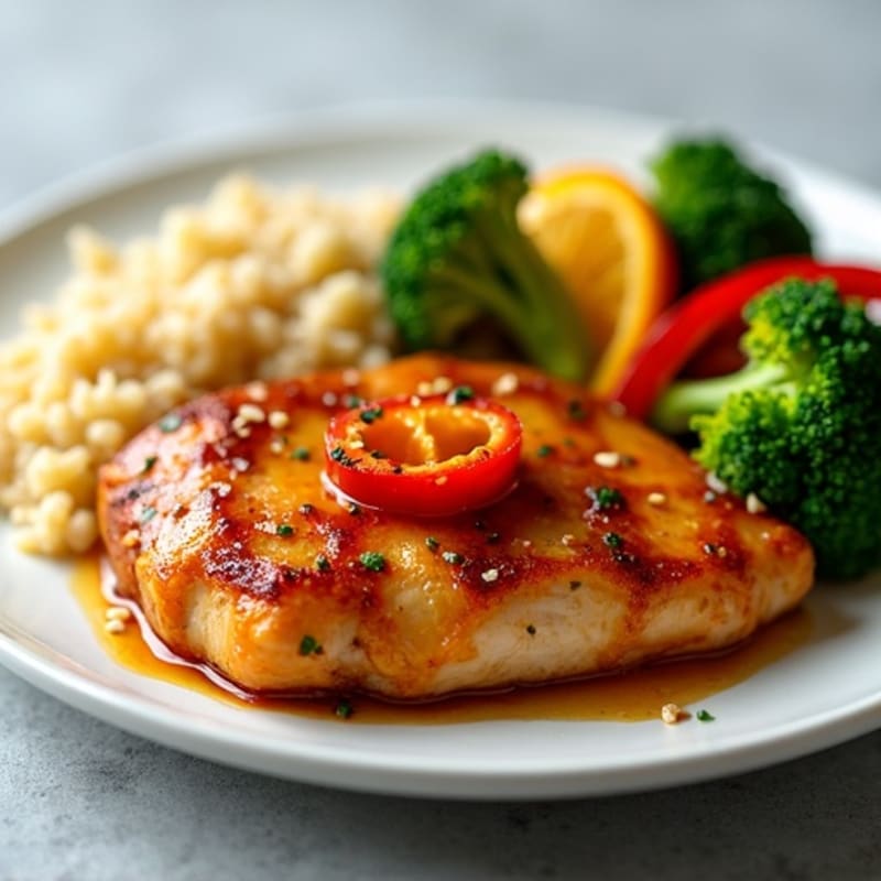 Healthy Sticky Orange Chicken