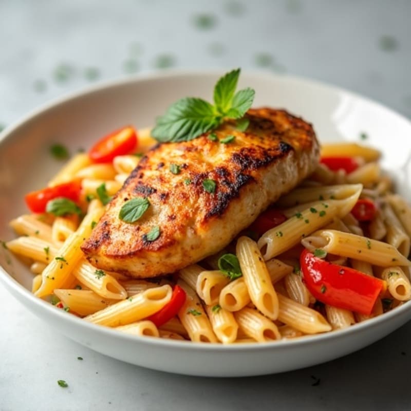 Creamy Cajun Chicken Pasta with Bell Peppers