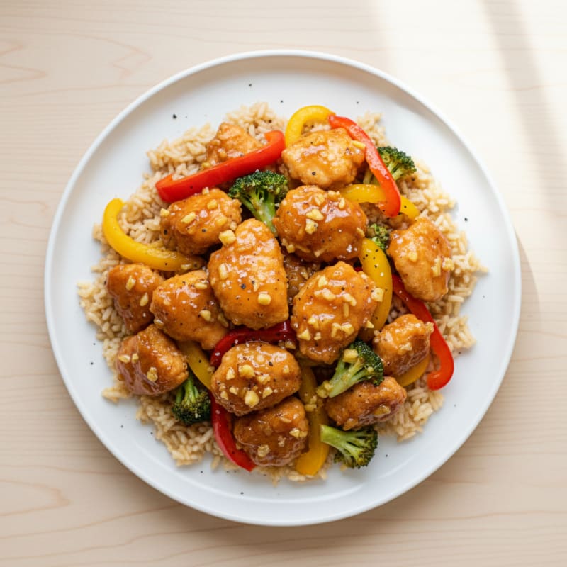 Crispy Sweet and Sour Chicken Stir-Fry