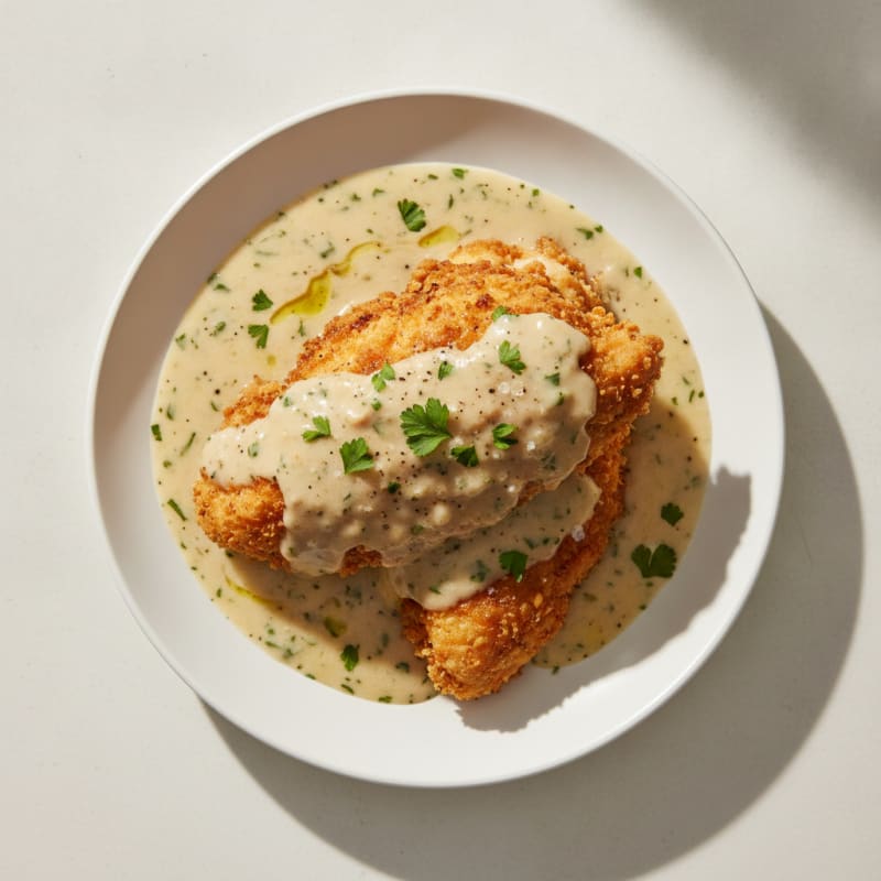 Buttermilk Fried Chicken with Creamy Gravy