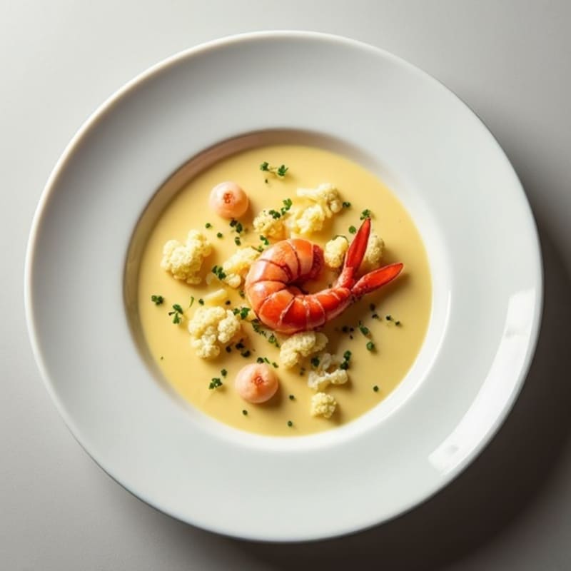 Silky Cauliflower Lobster Bisque
