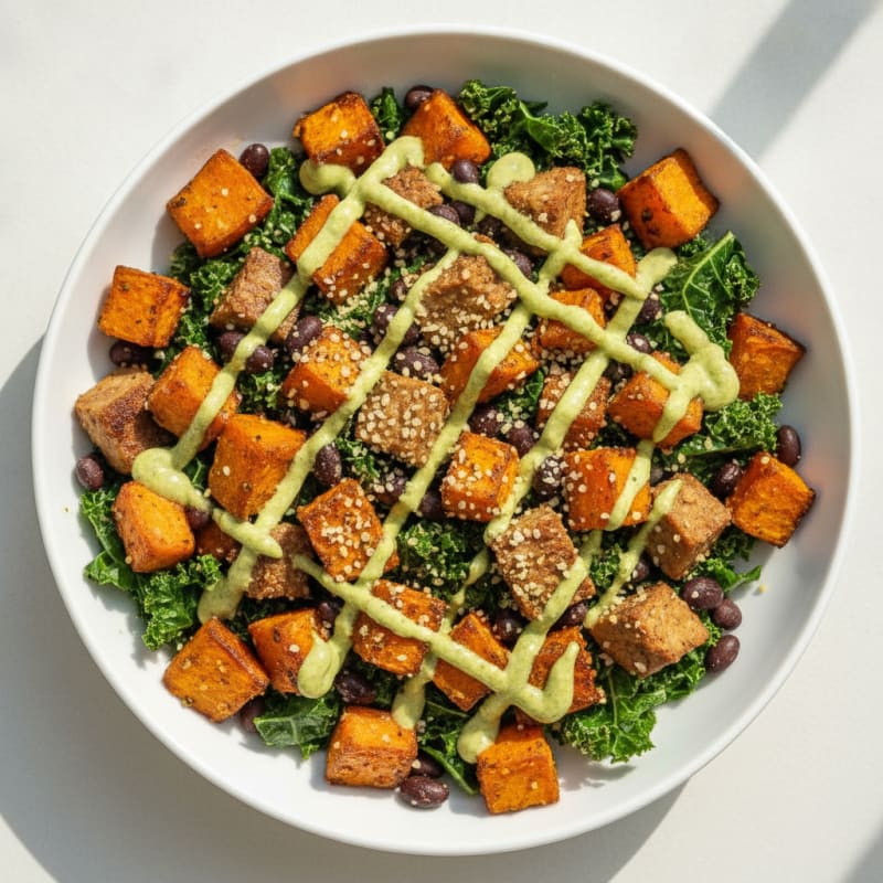 Roasted Sweet Potato and Black Bean Bowl