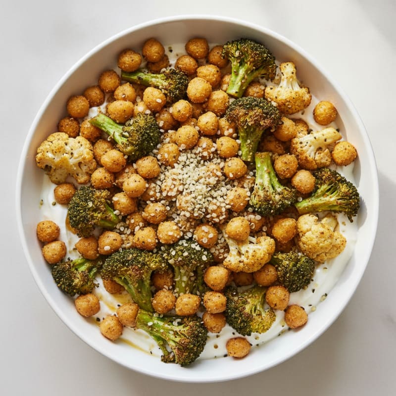 Roasted Vegetable and Chickpea Bowl