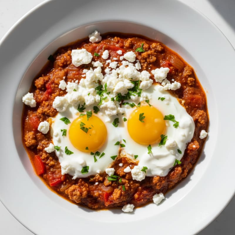 Zesty Baked Shakshuka with Creamy Feta