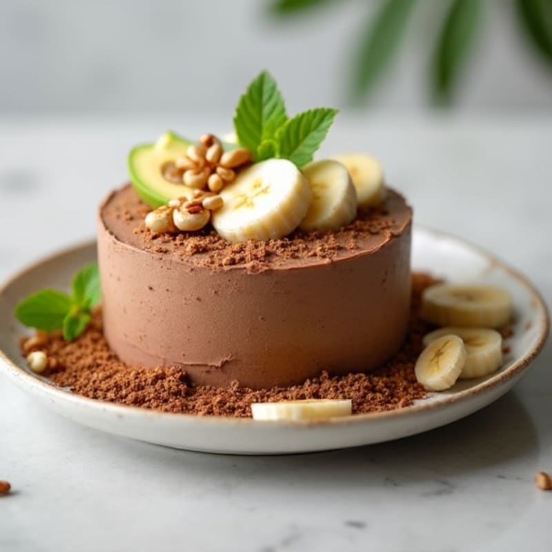 Chocolate Protein Mousse with Toasted Walnuts