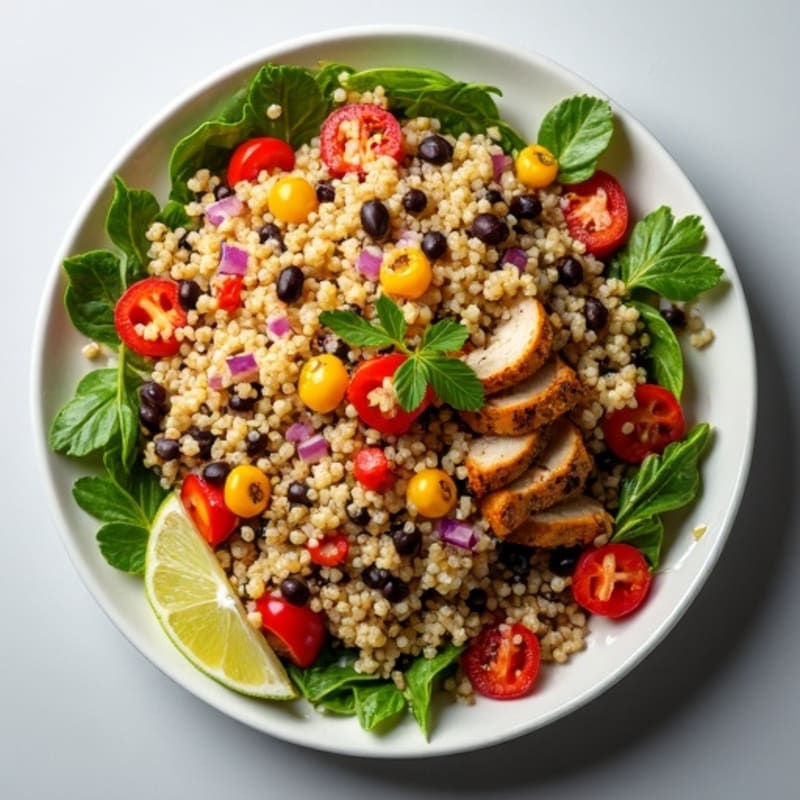 Zesty Fresh Quinoa and Black Bean Salad