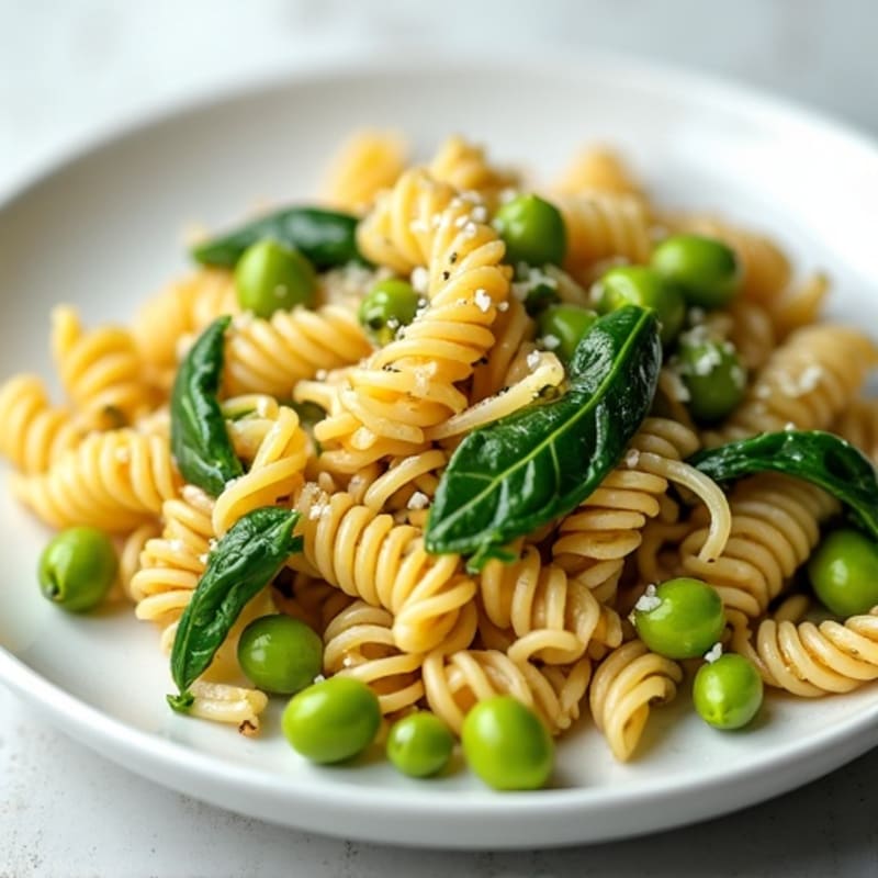 Protein-Packed Lemon Garlic Edamame Pasta