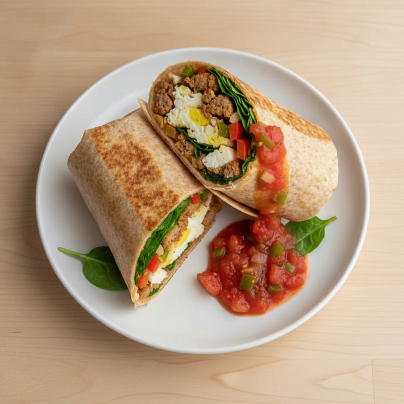 Sausage and Egg Breakfast Burrito