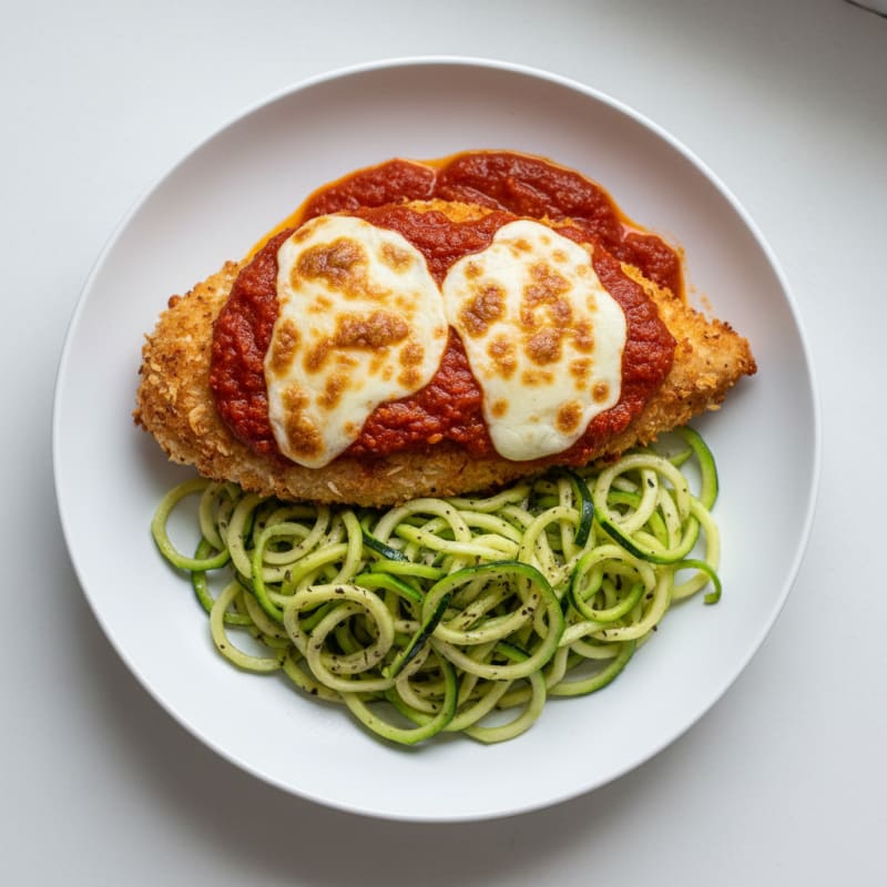 Crispy Baked Chicken Parmesan with Zesty Marinara