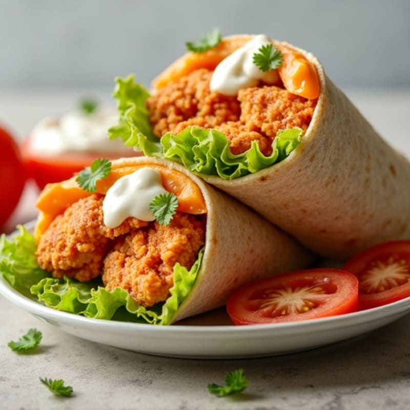 Crispy Buffalo Ranch Chicken Wrap