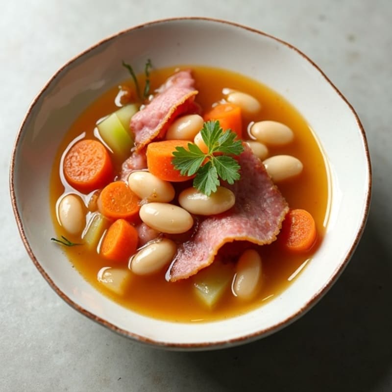 Hearty Smoked Ham and White Bean Soup