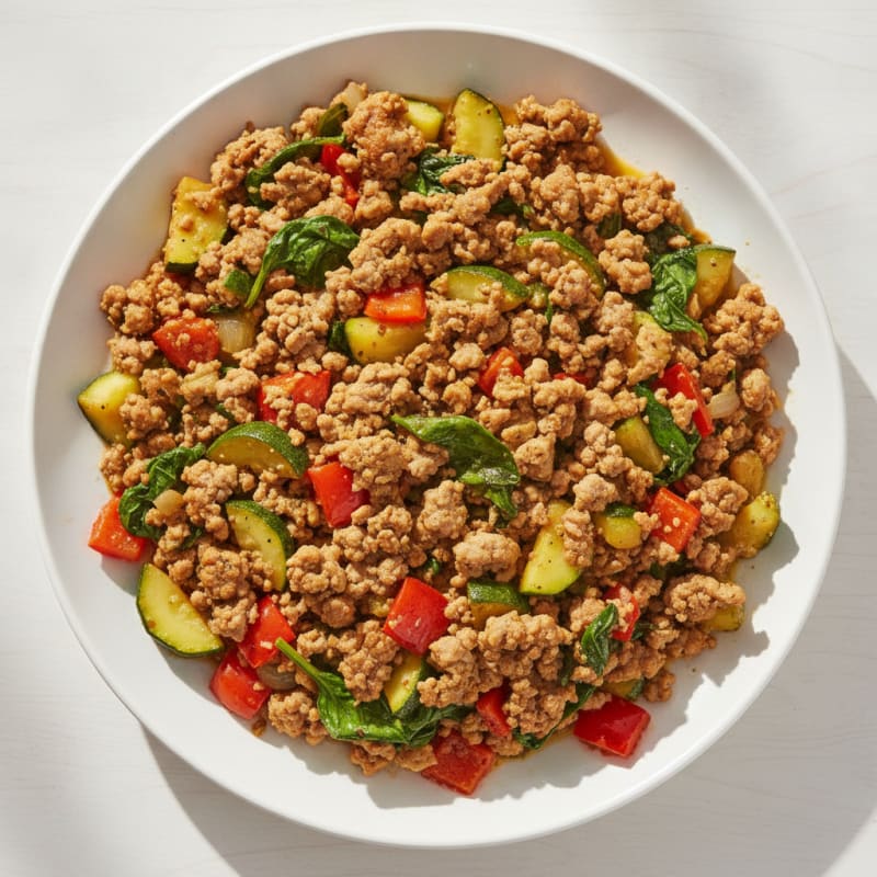 Savory Ground Turkey Skillet