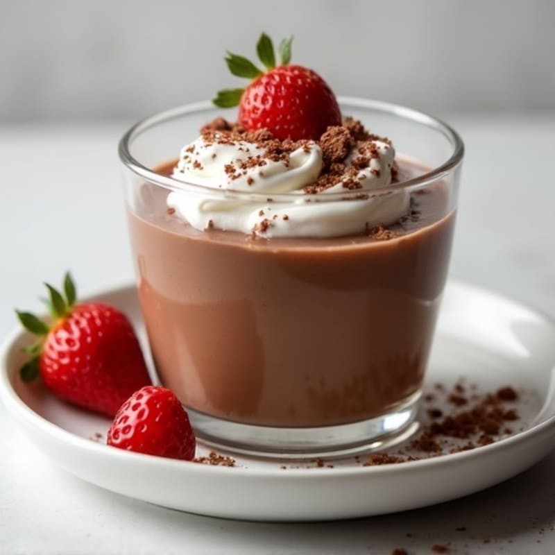 Silky Chocolate Protein Pudding with Greek Yogurt