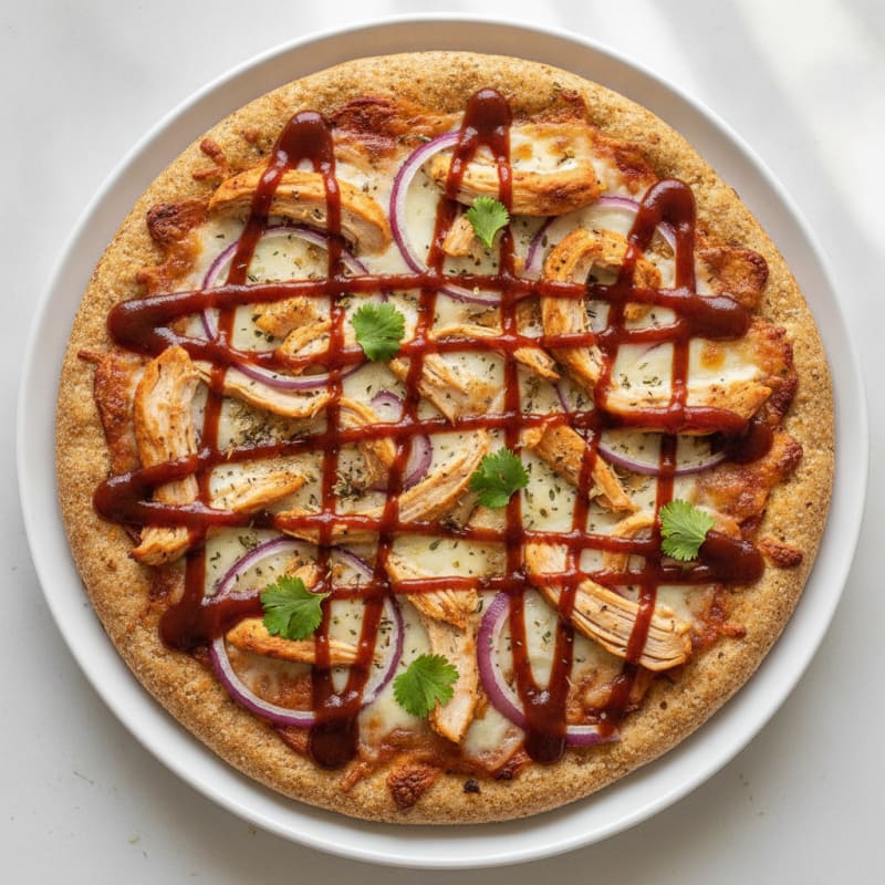 High-Protein BBQ Chicken Pizza