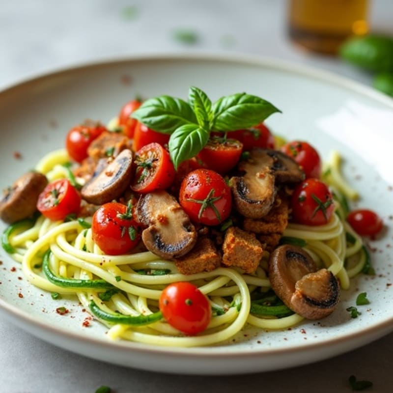 Hearty Mushroom Ragu with Zucchini Noodles
