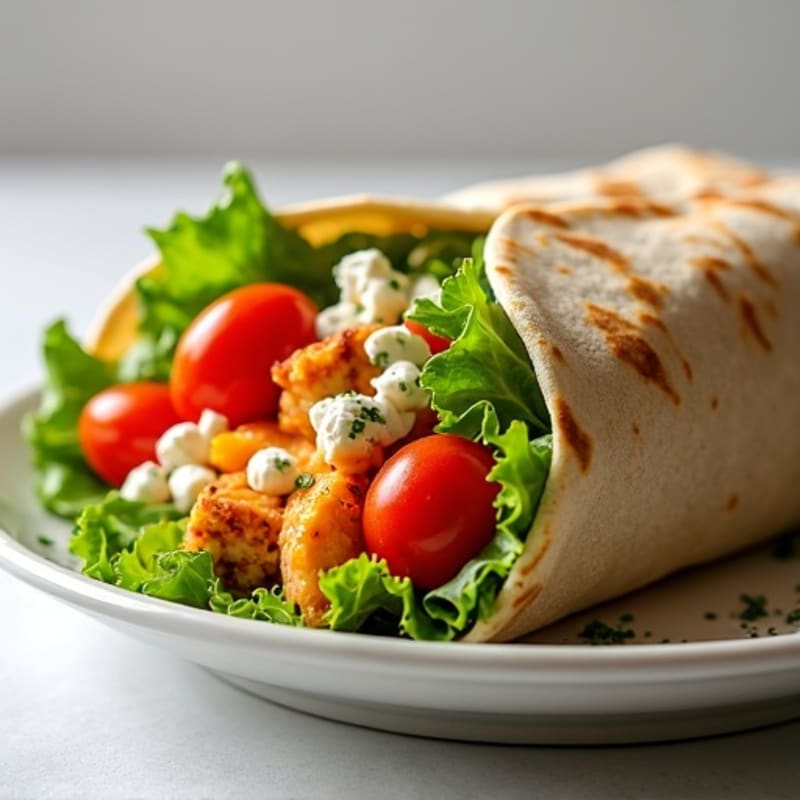 Fresh Buffalo Ranch Chicken Wrap