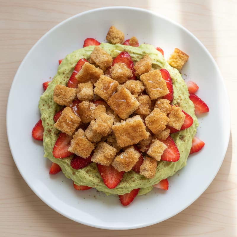 Protein Yogurt Parfait with Toasted Bread Crumble