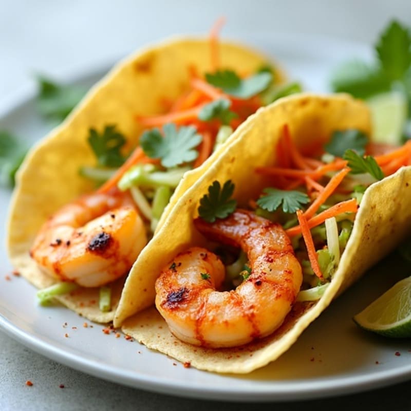 Crispy Pan-Seared Shrimp Tacos with Zesty Lime Slaw