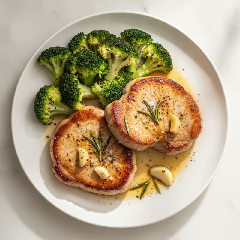 Pan-Seared Pork Shoulder Steaks