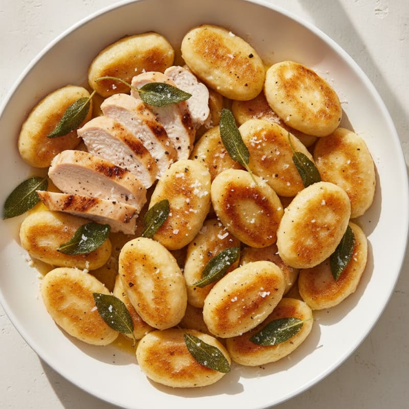 High-Protein Ricotta Gnocchi with Sage Butter Sauce