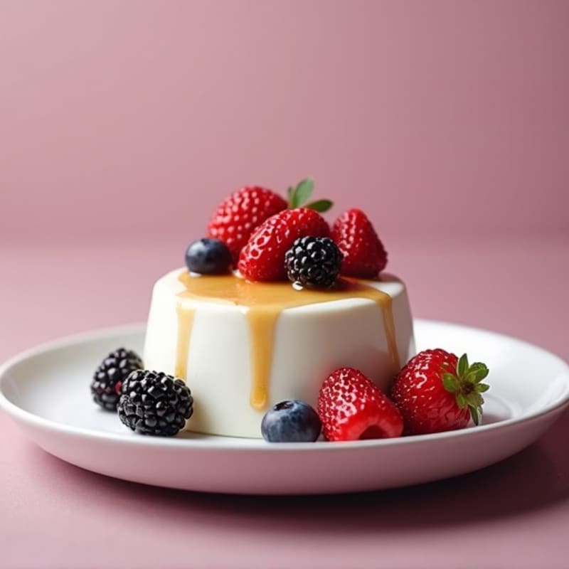 Creamy Greek Yogurt Protein Pudding with Mixed Berries