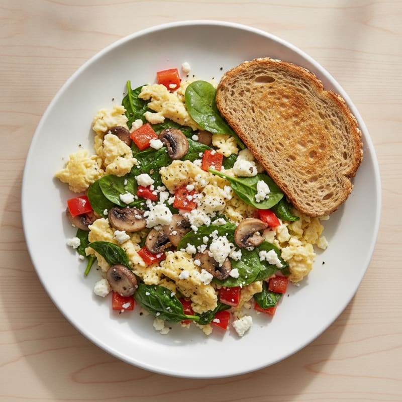 Garden Scramble with Egg Whites