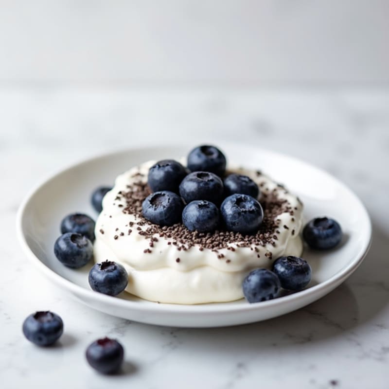 Greek Yogurt with Chia Seeds and Blueberries