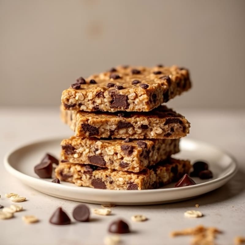 No-Bake Peanut Butter Chocolate Protein Bars