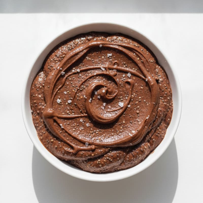 Chocolate Protein Pudding with Chia Seeds