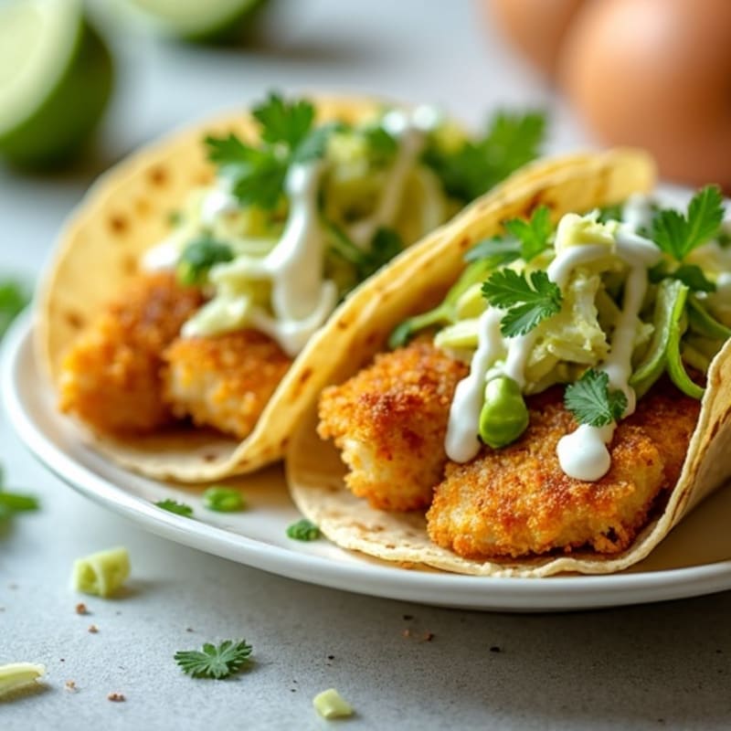 Crispy Fish Tacos with Zesty Cabbage Slaw