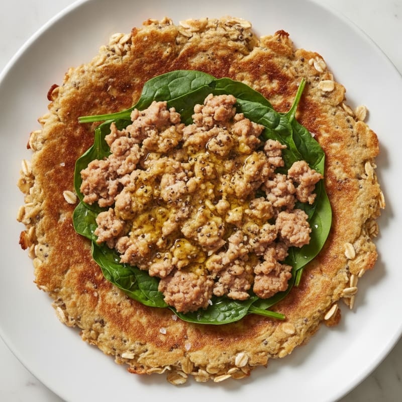 Savory Oat and Chia Egg Wrap