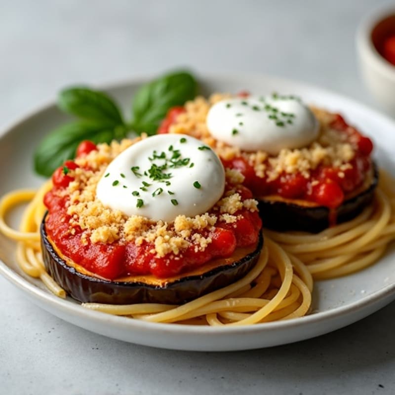 Crispy Baked Eggplant Parmesan