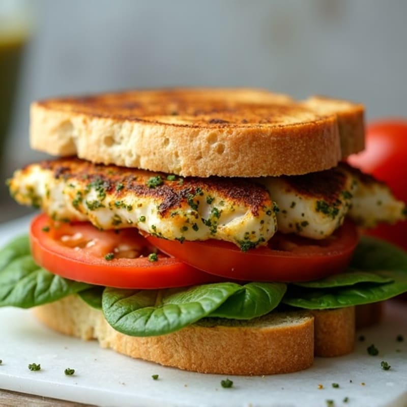 Grilled Pesto Chicken Sandwich